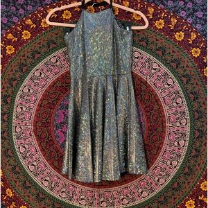 Shattered Crystal Reversible Straps Dress- Size Small -Black Milk Clothing